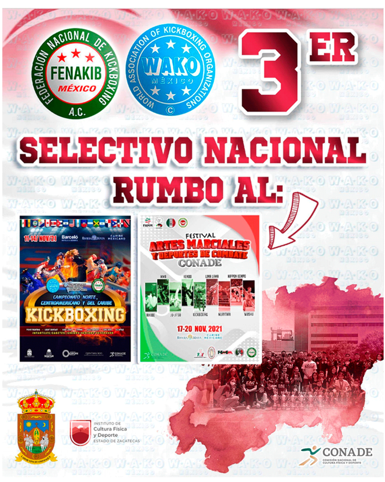 3er Selectivo Nacional Rumbo al- Campeonato Norte, Centroamericano y del Caribe & Festival de Artes Marciales y Deportes de Combate