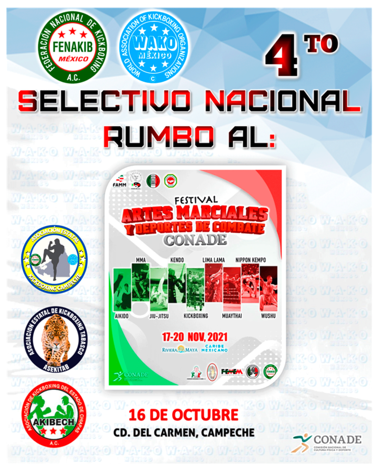 4to Selectivo Nacional Rumbo al- Festival de Artes Marciales y Deportes de Combate