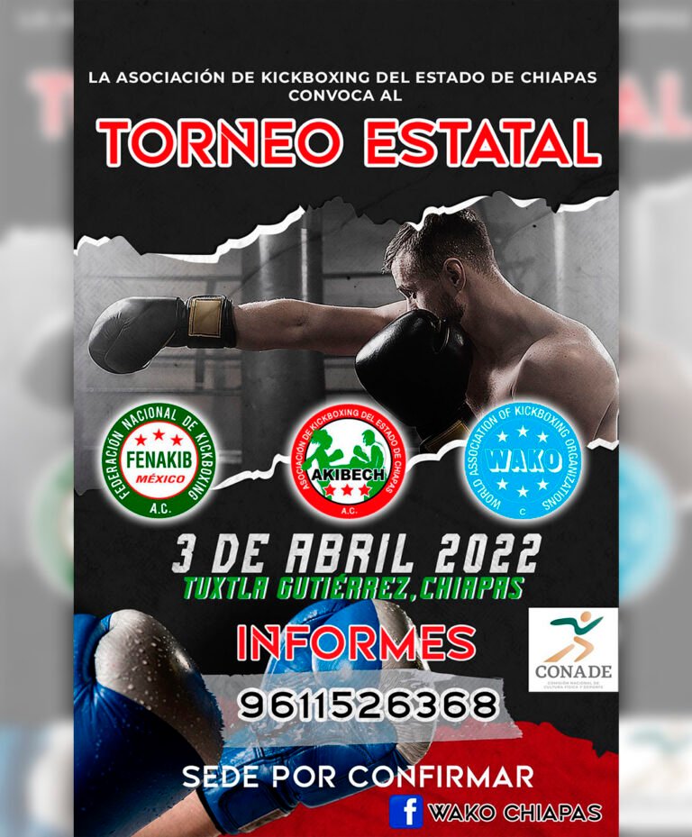 Campeonato Estatal de Kickboxing Chiapas 2022
